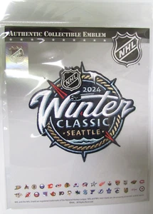SEATTLE KRAKEN NHL 2024 INVIERNO CLÁSICO CAMISETA OFICIAL PARCHE EMBLEMA - Imagen 1 de 1