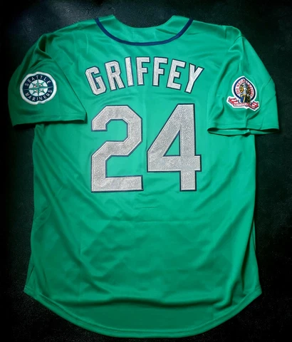 Ken Griffey Jr Jersey Seattle Mariners 1995 Throwback Stitched NEW With Tags! Cover