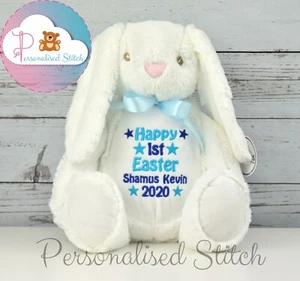 Personalisierte Teddybären bestickt Teddy Neu Babygeschenk Taufgeschenk  - Bild 1 von 21