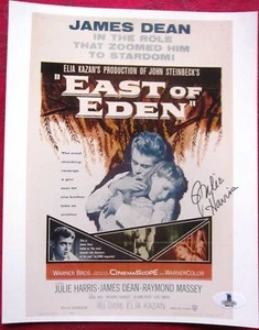 Julie Harris East of Eden signed 8x10 photo BAS Beckett Authentic auto - Picture 1 of 4