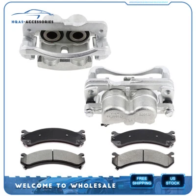 2X 2003-2005 GMC Savana 2500 Front Brake Calipers And 4X Brake Ceramic Pads - Image 1 of 4