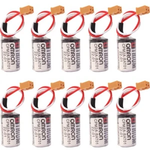 10 Pcs ER3V 3.6V CPM2A-BAT01 PLC Battery for CPM2A-BAT01 CPM2A CQM1H PLC - Picture 1 of 6