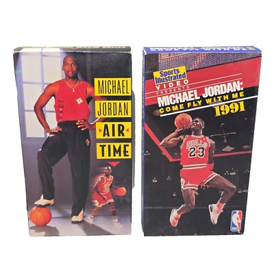 (2) Michael Jordan Videos "Come Fly With Me  & "Air Time" VHS-EX - Image 1 of 2