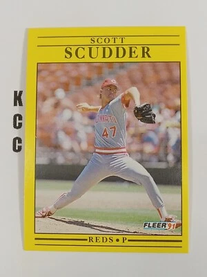 1991 Fleer MLB Baseball Cincinnati Reds #81 Scott Scudder - Image 1 of 2