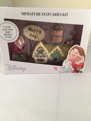 Disney Snow White Dwarfs Grumpy Fairy Garden Miniature Statuaries Kit 4 Pc - Image 1 of 4
