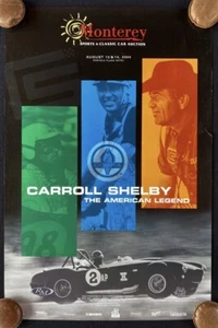 2004 RM Monterey Auction Poster Carroll Shelby 1965 Cobra 427 S/C VG - Picture 1 of 3