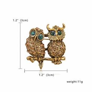 Fashion Crystal Insect Pearl Animals Enamel Dragonfly Owl Bird Brooch Pin Gifts