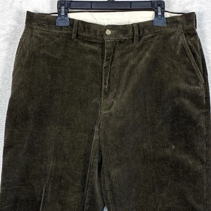 VTG Polo Ralph Lauren Corduroy Trousers Pants Men 36x32 Brown Preppy Classic 90s - Picture 1 of 12