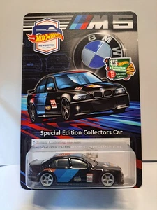 HOT WHEELS NEWSLETTER BMW M5 BLACK ONE OF 1200 MOC IN PROTECTOR - Picture 1 of 7