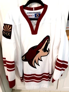 Camiseta deportiva de hockey vintage para hombre Phoenix Coyotes XXL blanca CCM pecho 58" - Imagen 1 de 6