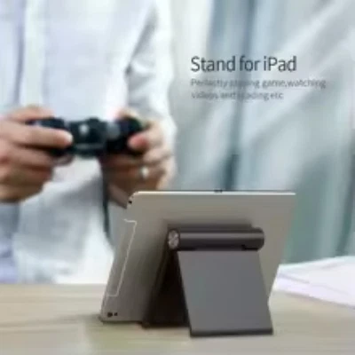Universal Adjustable Phone Tablet Stand Foldable Desktop Holder for iPhone - Image 1 of 4