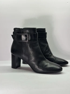 Aquatalia -Vanie Waterproof Leather Ankle Boots 8.5B Quiet Luxury Stealth Wealth - Image 1 of 4