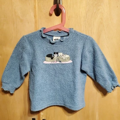 Suéter Vintage Mulberribush Cat Cuello Redondo Talla 24 Meses Foto 1 de 4