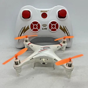 RC Aircraft Skytech Quadcopter Drone 2.4G w Controller Battery Operated Untested - Picture 1 of 11