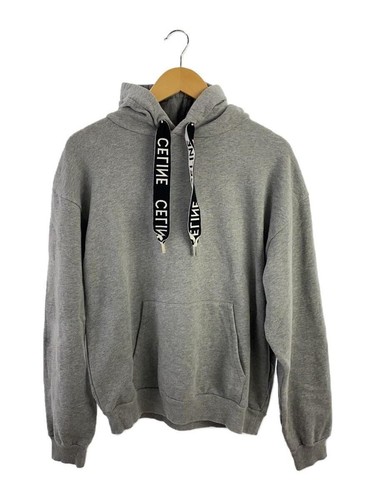 Felpa con cappuccio CELINE 21AW Eddie Edition M cotone grigio 2Y468052H usata