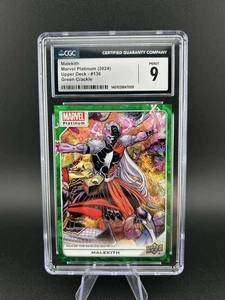 ⚡️ Topps Marvel Platinum Malekith #136 - 99/99 Green Sparkle - PSA 9, Pop 1 - Picture 1 of 3