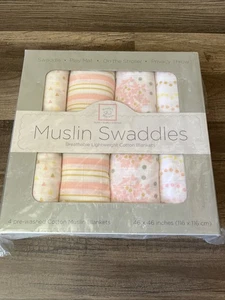 Musselin Swaddle von Swaddle Designs 4er Pack - Rosa Decken Baby Geschenk (Neu im Karton) - Bild 1 von 6