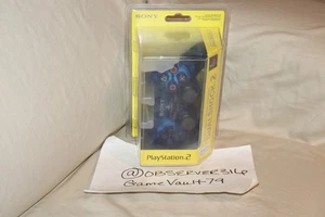 NEW SEALED OEM PS2 PLAYSTATION 2 DUALSHOCK 2 OCEAN BLUE CONTROLLER SCPH-10010 - Picture 1 of 8