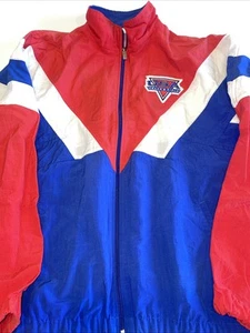 Vintage Asics Team USA Olympic Jacket Mens Med Windbreaker Track And Field Blue - Picture 1 of 14