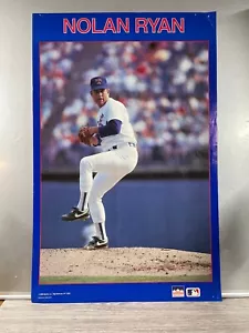 Nolan Ryan Starline Poster 1989 Texas Rangers MLB Vintage 34" x 22" - Picture 1 of 12