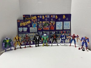 1995 Toy Biz Marvel Spider-Man Animated Series Lot Venom Shocker Mysterio - Picture 1 of 19