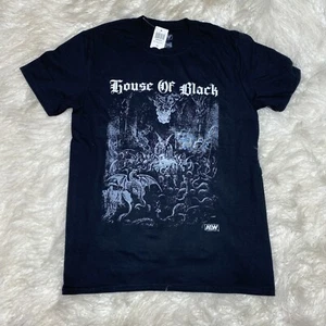 AEW MALAKAI BLACK HOUSE OF BLACK S/S/ SHIRT ALL ELITE WRESTLING - Picture 1 of 4