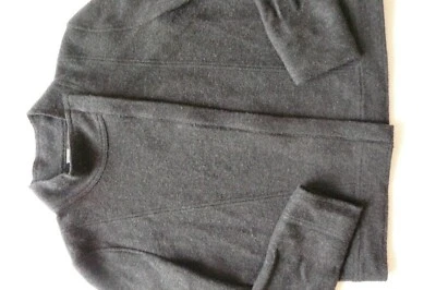 SUÉTER CLÁSICO ENTIER 100% LANA MERINO GRIS OSCURO DIAGONAL CREMALLERA FRONTAL talla L Foto 1 de 4