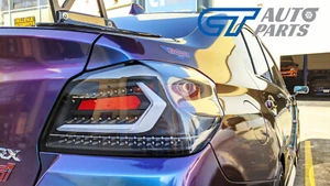 V5 Black White Bar LED Dynamic Tail lights for 15-21 Subaru WRX STI VA taillight - Picture 1 of 11