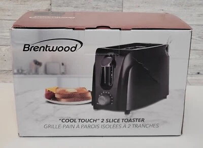 Brentwood TS-260B 2 Slice Cool Touch Toaster - Black New Open Box - Image 1 of 4