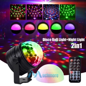 Party Magic Disco Ball Light LED RGB Rotating Club DJ Stage Light w/ Light Shade - Picture 1 of 15