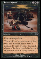 MTG Rancid Earth French EXC-Earth Rancid-TOR-Magic