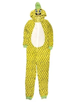 Женская плюшевая желтая толстовка с капюшоном из ананаса пижама одеяло спальный костюм - Изображение 1 из 2