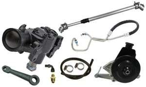 KIT CAJA DE ENGRANAJES DE DIRECCIÓN ASISTIDA, SOPORTE V8, POLEA DE SMOG, 20:1, SE ADAPTA A 72-75 JEEP CJ - Imagen 1 de 3