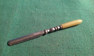 Vintage Miniature Manicure Nail File Germany Celluloid or Bakelite Handle Usable - Picture 1 of 4