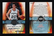 2006-07 Fleer Hot Prospects Materials White /10 Manu Ginobili #HM-MG HOF