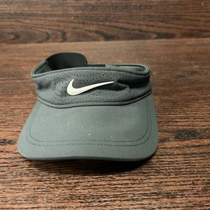 Nike Athletic Visor Sun Black Logo Size One Size FIts Most - Picture 1 of 9