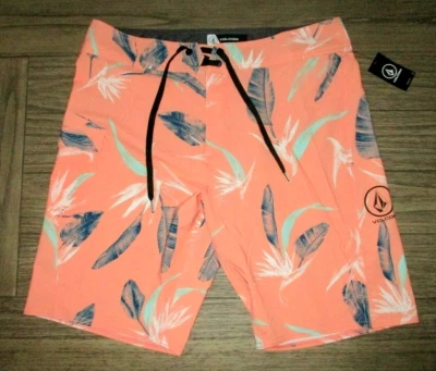 MENS VOLCOM TROPICAL SWIM BOARD SHORTS SIZE 33 - Image 1 of 2