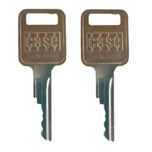 (2) Case Heavy Equipment Keys for Backhoe Skid Steer Loader OEM Logo A77313 - Picture 1 of 3