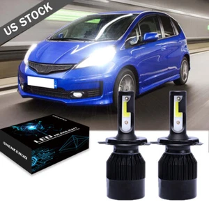 COB H4 LED Headlight Kit Light Bulbs High Low Beam 6000K HB2 9003 for Honda Fit - Picture 1 of 12