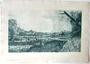 EL VALLE ANCHO HERCULES SEGHERS LG. FACSÍMIL GRABADO DE BERNARD QUARITCH 1892 - Imagen 1 de 5