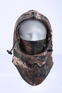 Men Women Winter Camo Fleece Balaclava Hat Ski Hunting Neck Face Mask Hood Cap - Picture 1 of 29