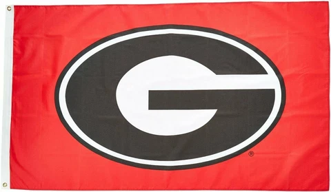 Georgia Bulldogs RED Premium 3x5 Flag w/grommets Outdoor Banner University of Cover