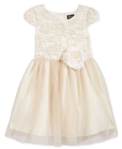 Mädchen Kleid Urlaub Anlass Rosa Violett Marke Blumen Metallic Gold Größe 6 Neu mit Etikett - Bild 1 von 5