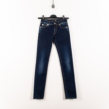 Just Cavalli Logo Skinny Fit Dark Wash Blue Jeans Women's US25