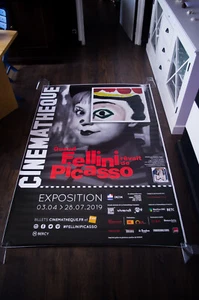 EXHIBITION PABLO PICASSO FELLINI 2019 French Bus Shelter Vintage Original Poster - Picture 1 of 7