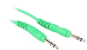 Rockville RCTR110G 10' 1/4'' TRS to 1/4'' TRS Cable, Green, 100% Copper - Picture 1 of 2