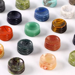 Natural Crystal Gemstone Base Display Sphere Egg Support Ball Stand Holder - Picture 1 of 25