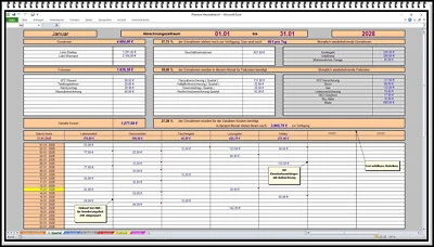 Digitales PC Computer Haushaltsbuch Ausgaben Einnahmen Jahresübersicht Statisti  - Bild 1 von 3