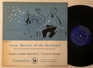 GREAT MASTERS of THE KEYBOARD Vol. 2 Saint-Saens Busoni ML4292 LP VG++ - Picture 1 of 2