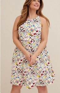 Torrid 2x Pride Print Skater Dress 🌈 Rainbow Peace Equality SOLD OUT!! - Picture 1 of 10